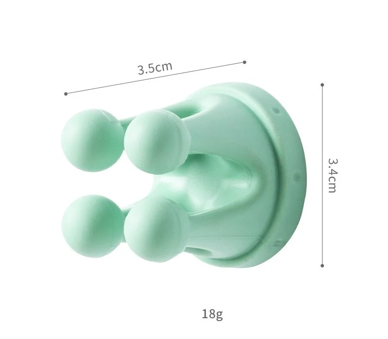 Silicone Thumb Wall Hook Multicolor Double Sided Adhesive Waterproof Silicone Wall Hook Silicone Hooks Shower