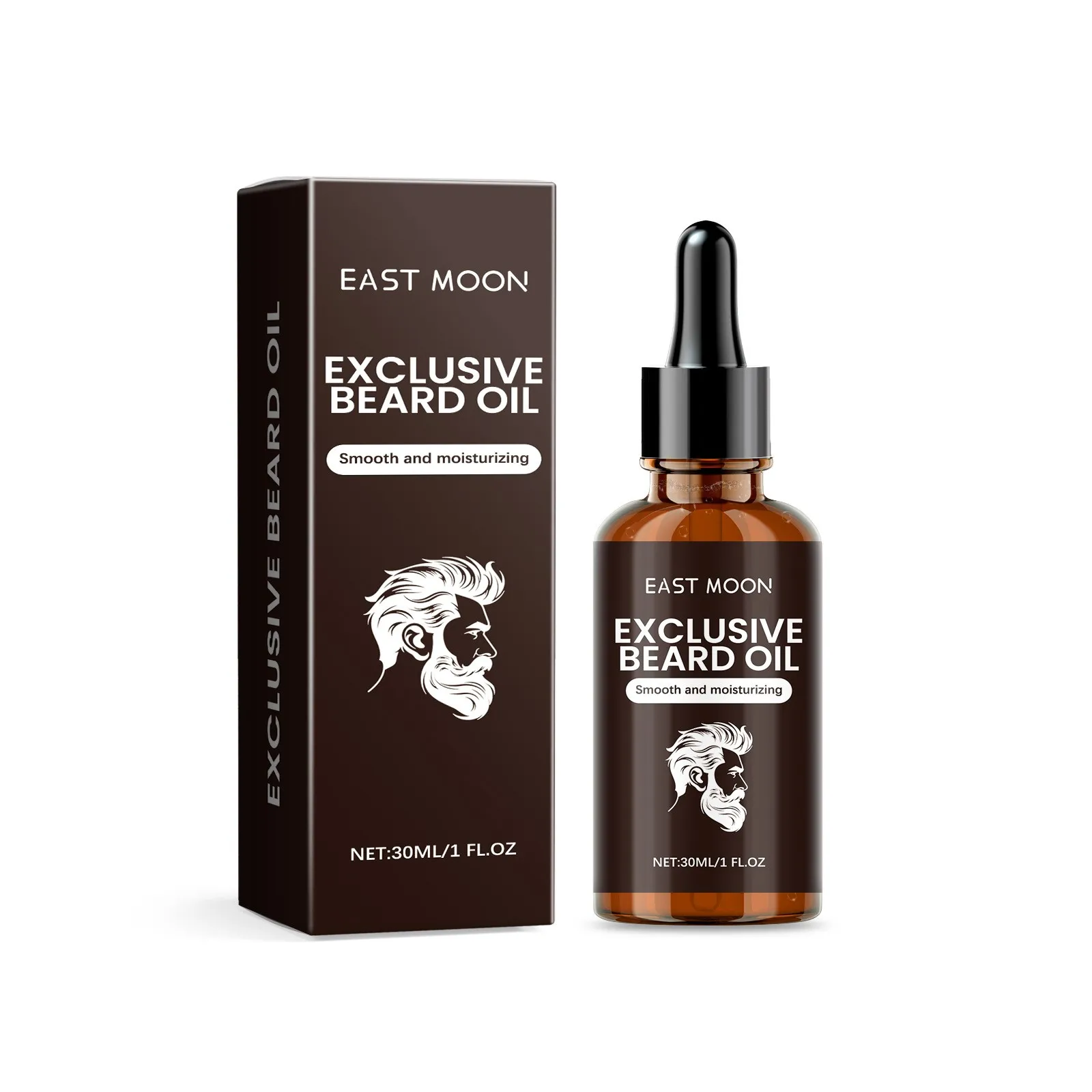 30ml Pure Moroccan Argan Oil Deep Absorption Beard Growth Serum with High Nutrients OEM Private Label Men Beard Care
