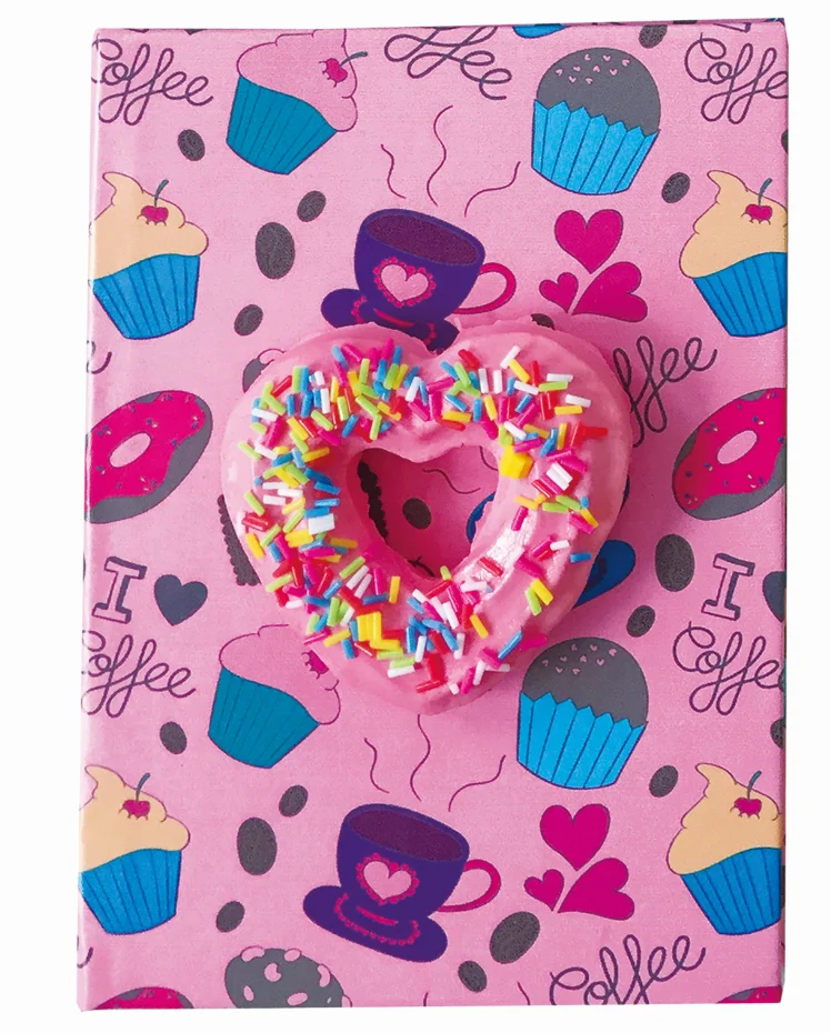 Decorative Kawaii Anti-stress PU Foam Soft Slow Rising Scented Squishy Notebook Slow Rebound coconut PU diary printed PU journal
