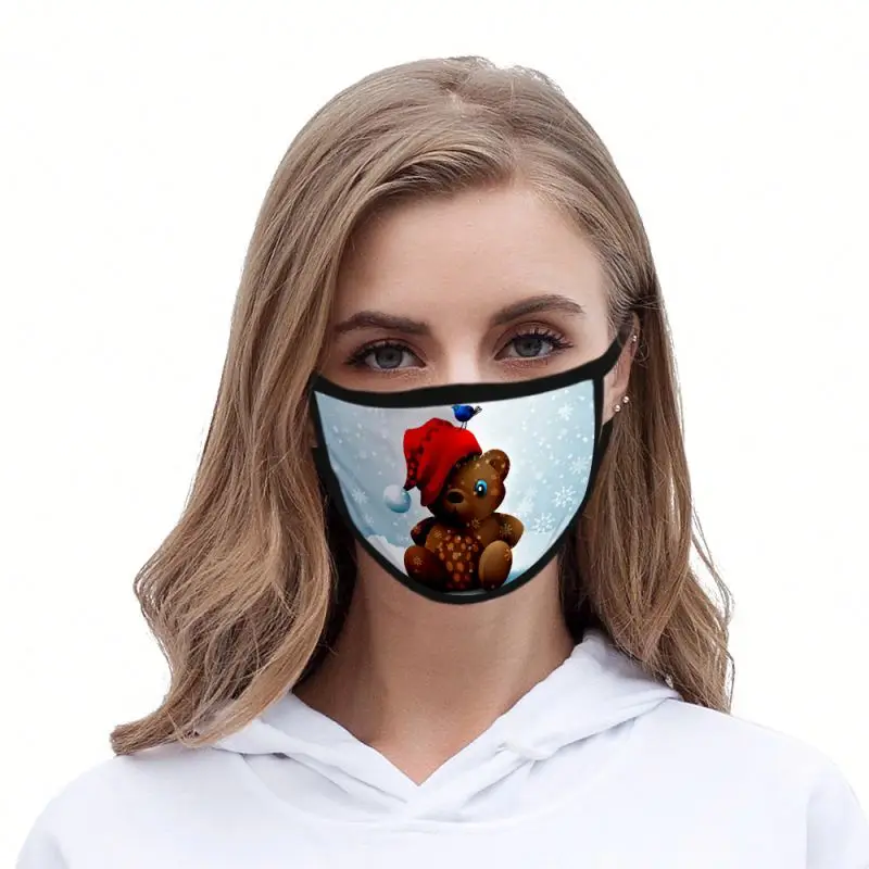 
Manufacturers Direct Sales Christmas 3d Masked Cotton Gauze Dust-proof Children Adult Life Facemask 