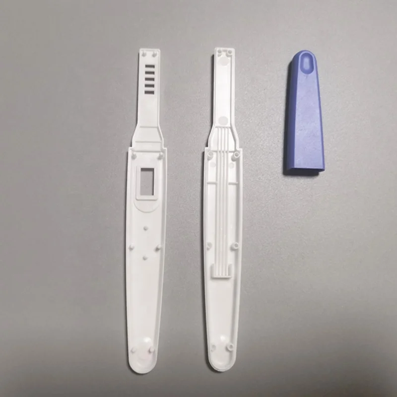 Urine cassette OEM HCG pregnancy test cassette strip 3mm 4mm 6mm pencil shape cassette with pink blue cap