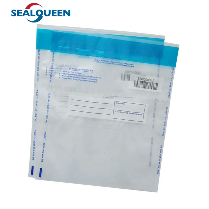 Customs Police Use Secret Evidence Locking Bags Self Adhesive Packaging Bag