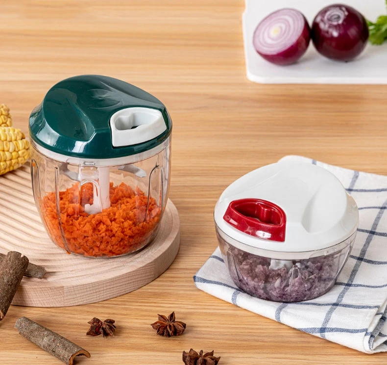 Speedy Garlic Chopper Manual Hand Pull Vegetable Blender Crusher Mincer Food & Vegetable Chopper with Stainless Steel Blade