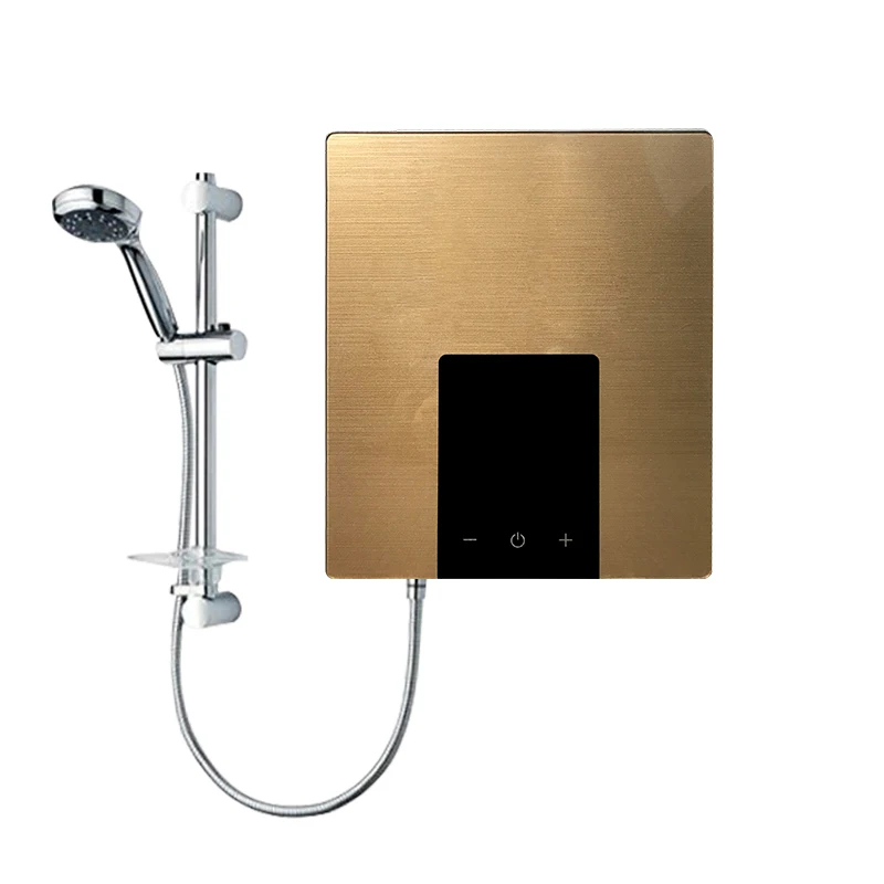 7kw  220V Shower head tankless battery tankless battery powered water heater with pump