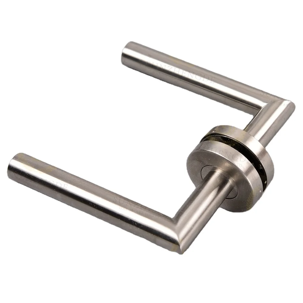 stainless steel 304 door lever  handles interior with rose