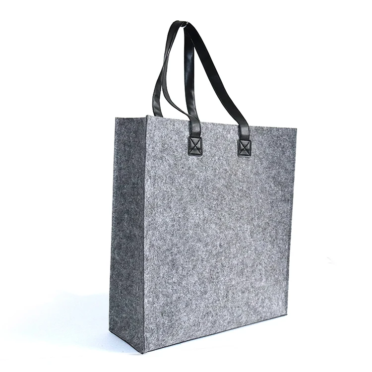 Hot Products Wholesale Eco-Friendly Felt Shopping Tote Bag with Custom Logo