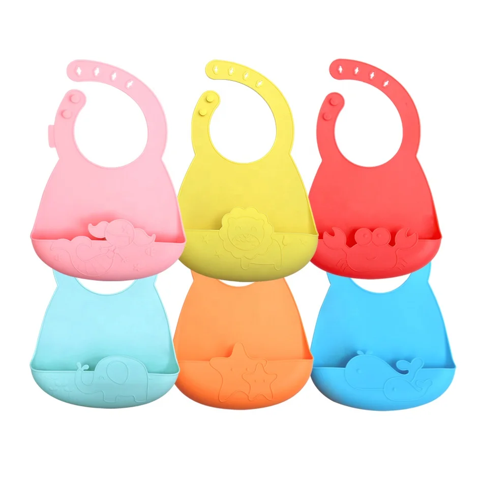 New product soft silicone baby bib for feeding baby bibs silicone baby boy bibs