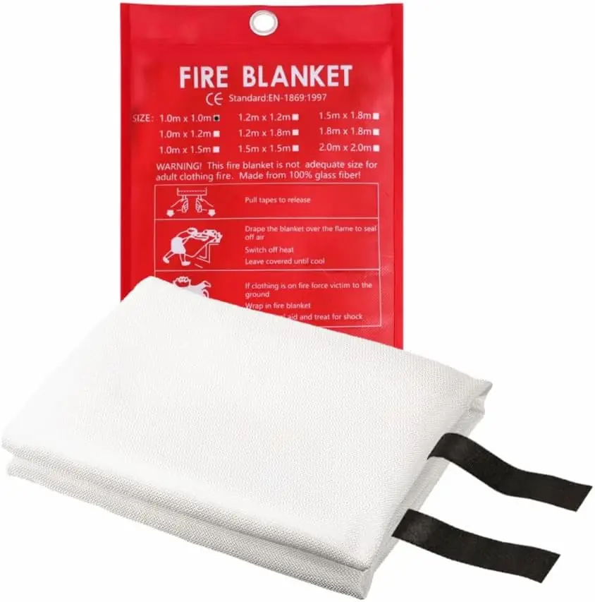 Glass Fiber High Temperature Resistance And Heat Insulation Fire Blanket Self-rescue And Escape Blanket Fire Blanket