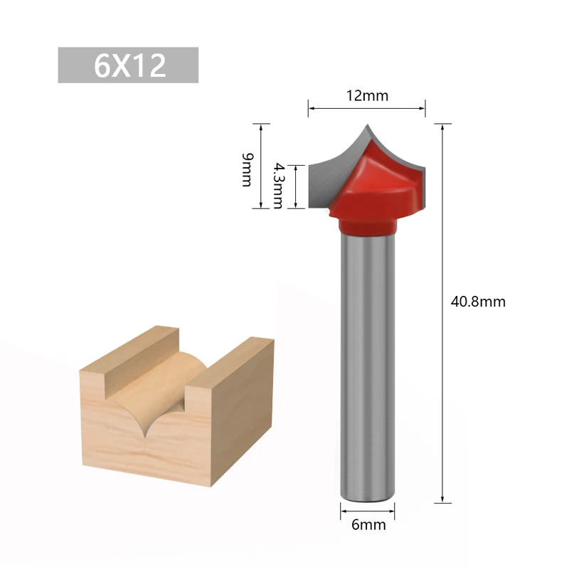 6MM Shank Sharp Mouth /Carving Knife Woodworking Fancy Milling Cutter Engraving Machine /Door panel  Knife