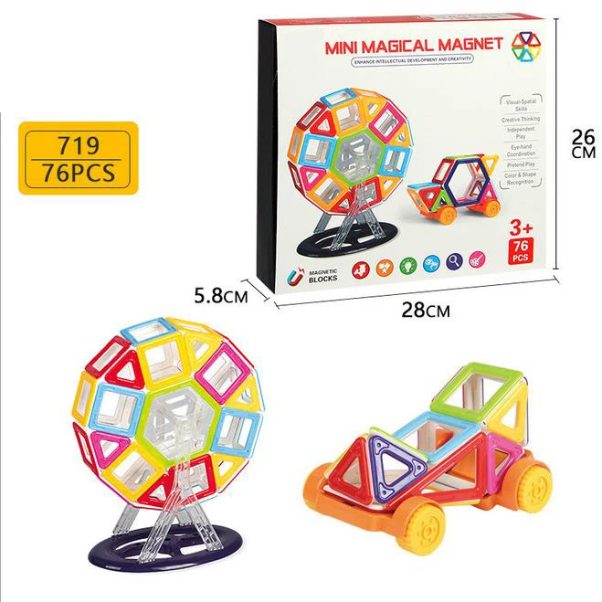 
2019 Factory sales Educational wholesale new toys magnetic building blocks sets 