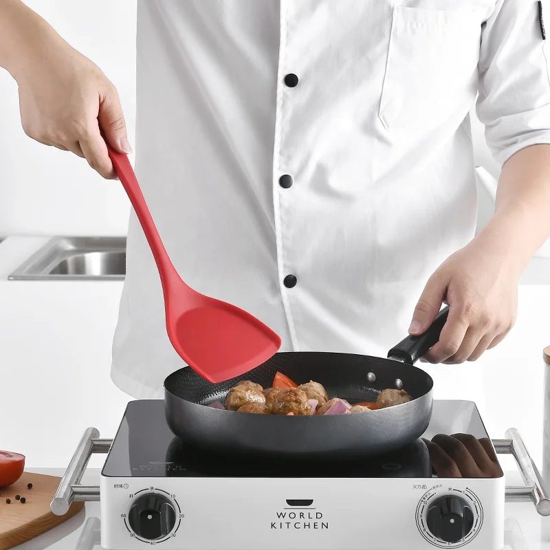 Традиционная китайская кухонная лопатка силиконовая утварь