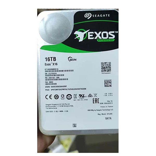 Жесткие диски Seagate EXO ST16000NM001G 16 ТБ SATA 7 2 K 3 5