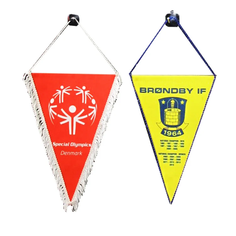 Oneway wholesale custom logo pennant fabric decorations bunting string flag custom wall flag