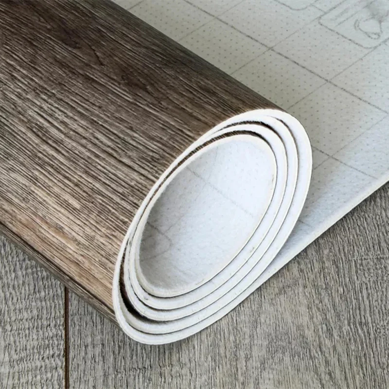 Wood Foam Leather 5D Material Yellow Prices Per Square Foot Vinyl Pvc Linoleum Carpet Covering Flooring Rolls