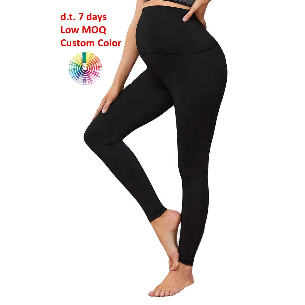 M028 High Waist Leggings Clothes Maternity Stacked Pants & Capris for Pregnant Women