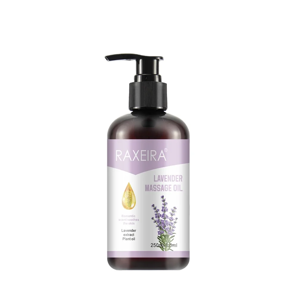 Pure Lavender Relaxing Massage Oil Bulk For Body Organic Massaging Muscles Lavender Massage Oil Private Label