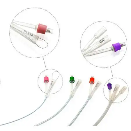SUNGOOD Disposable Three-Way Latex Urethral Catheter Tube Closed Suction Medical Supply