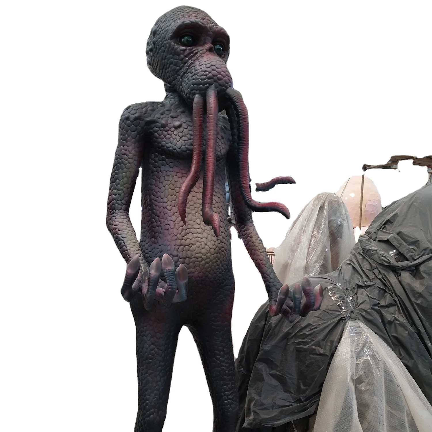 Handmade Hot Sale Life Size Newest Artificial Scary Human Monster Animatronic Product for Ghost House