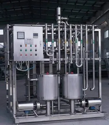 Flash pasteurizing machine for beer juice