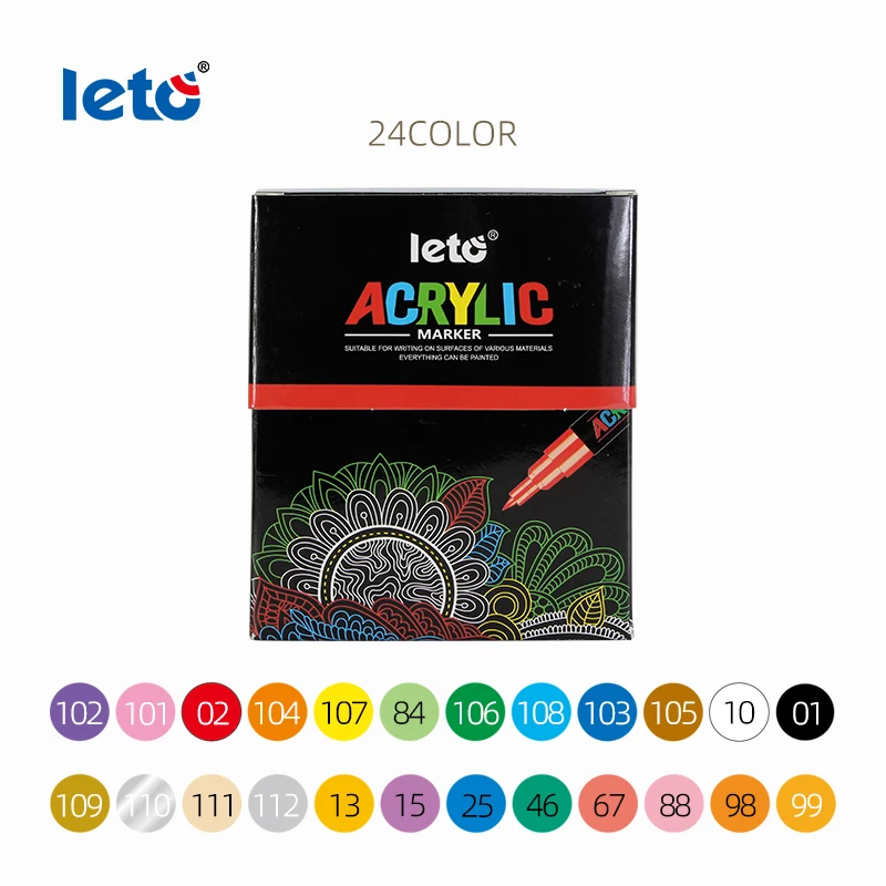 Water-based Plastic nib Acrylic Marker Pen  LT-1123