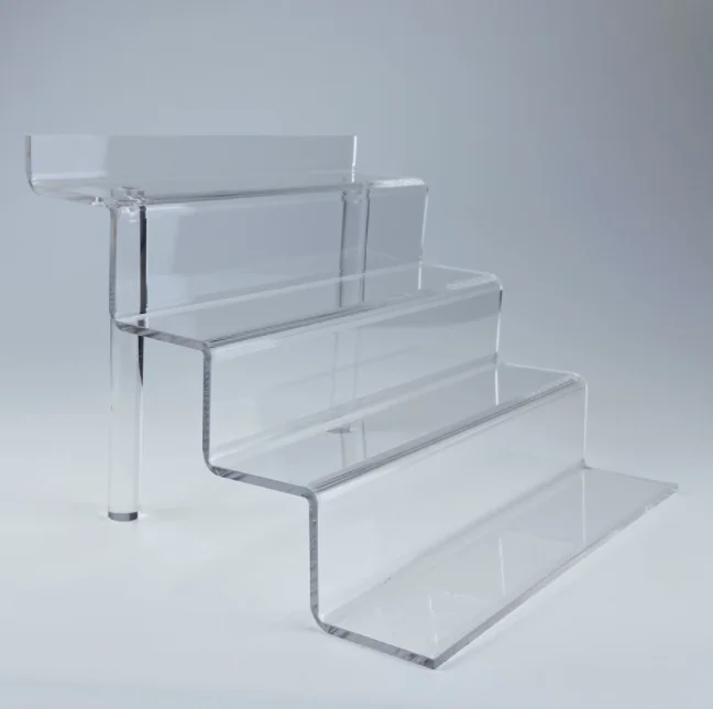 9-Inch Acrylic Display Racks 4-Tier Perfume Organizer for Funko POP & Cologne Tiered Riser Stand with Elegant Display Decoration