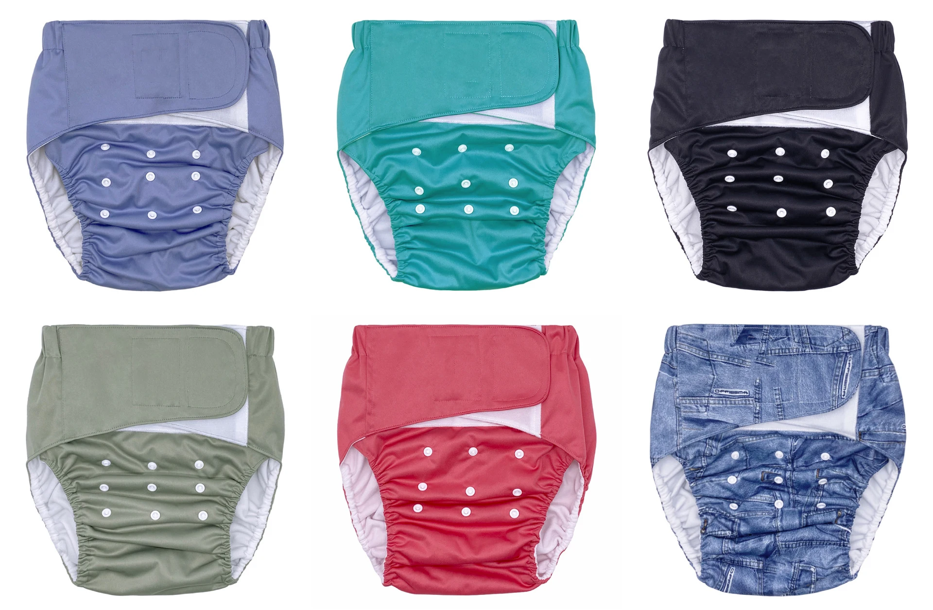 Medium reusable adult cloth diapers washable adult nappy adjustable hook loop for disable old people incontinence pregnant women