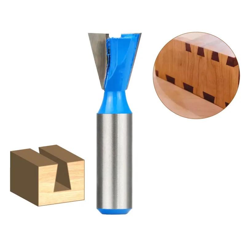 Dovetail Tenon Joint Milling Carving Cutter Solid Carbide CNC Router Bits for Woodworking
