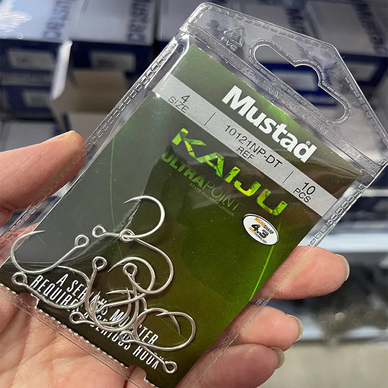Mustad 10121NP-DT Corrosion resistance and high strength Deep Sea Catch big fish with high carbon steel hooks