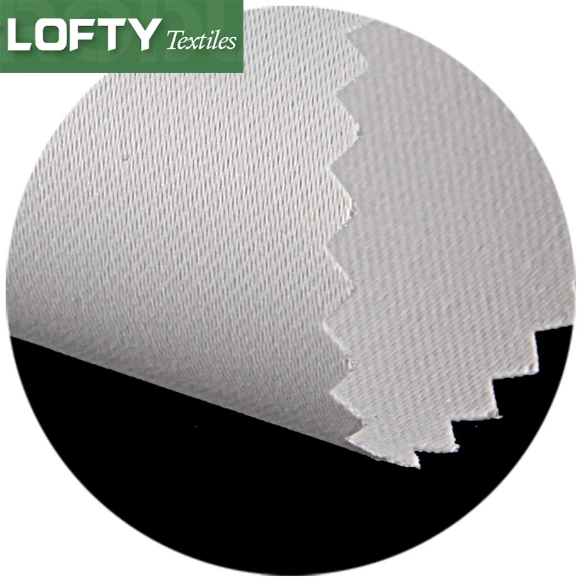 250gsm Flame retardant triple white polyester backlit fabric for uv/latex printing