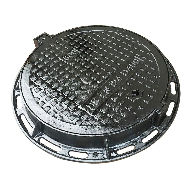 Heavy duty EN124 D400 ductile iron round manhole cover