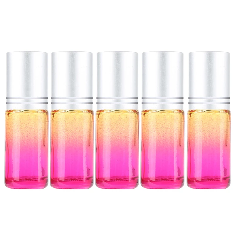 Liptint 5ml Clear Frasco Roll on Cosmetic Packaging Perfume Roller Ball Bottles 10 ml for Oils