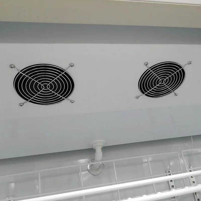 Commercial beverage cooler double door display fridge vertical showcase refrigerators