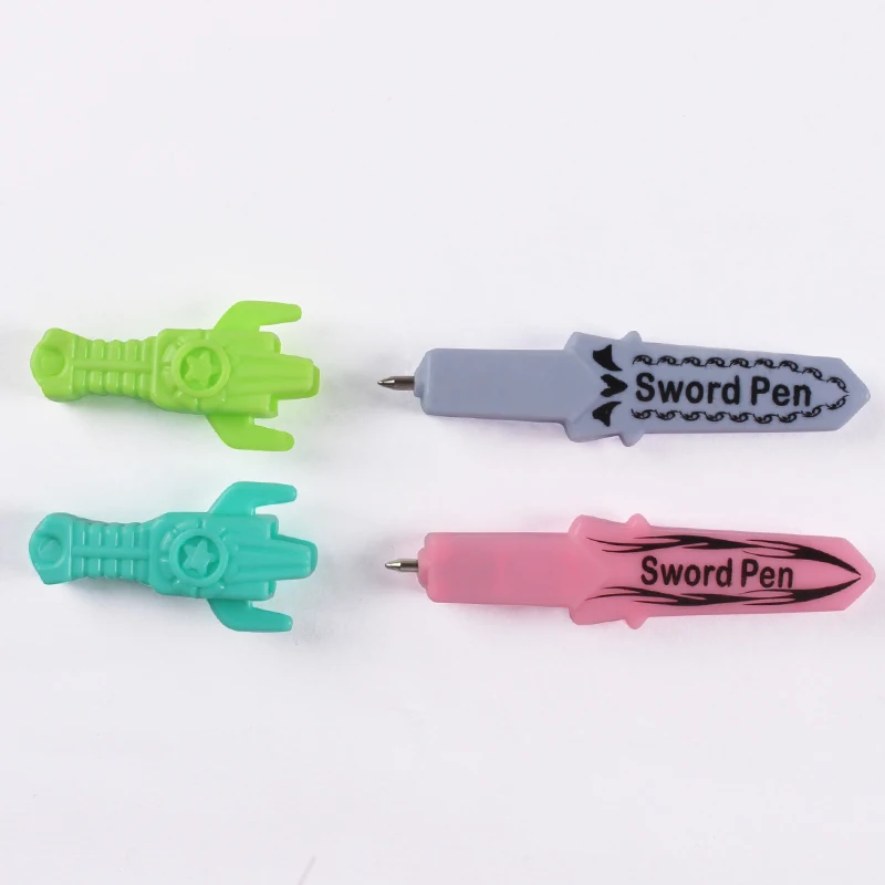 Best-selling Creative Mini Sword Shaped Plastic Ball Point Pen Kids Drawing Toys Student Toy School Supplies Gift pen