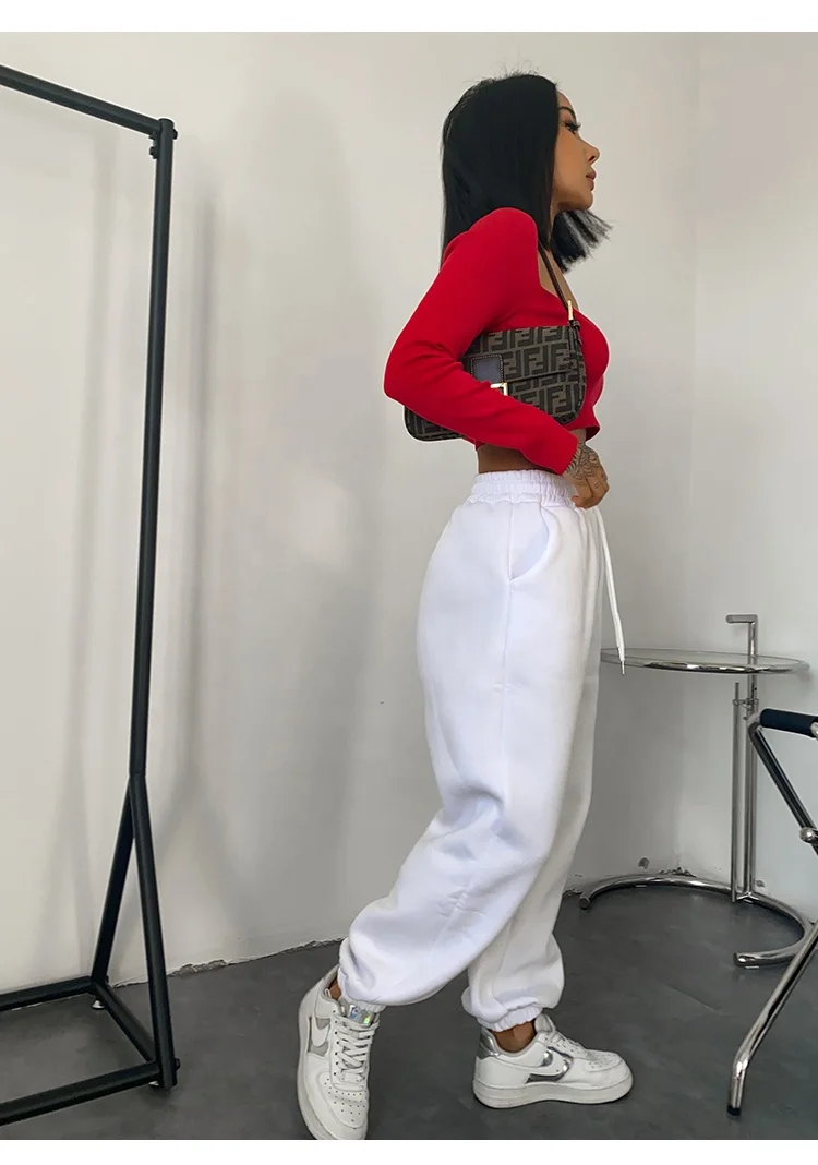 2022 high quality casual women pants cotton jog sweat pants for women