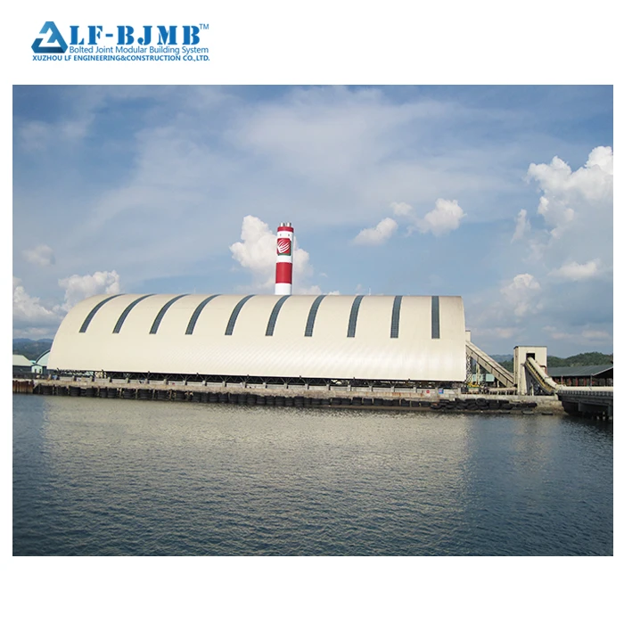 Квалифицированный ASTM A36 стальная конструкция крыши рамки космоса для сухого сарая угля