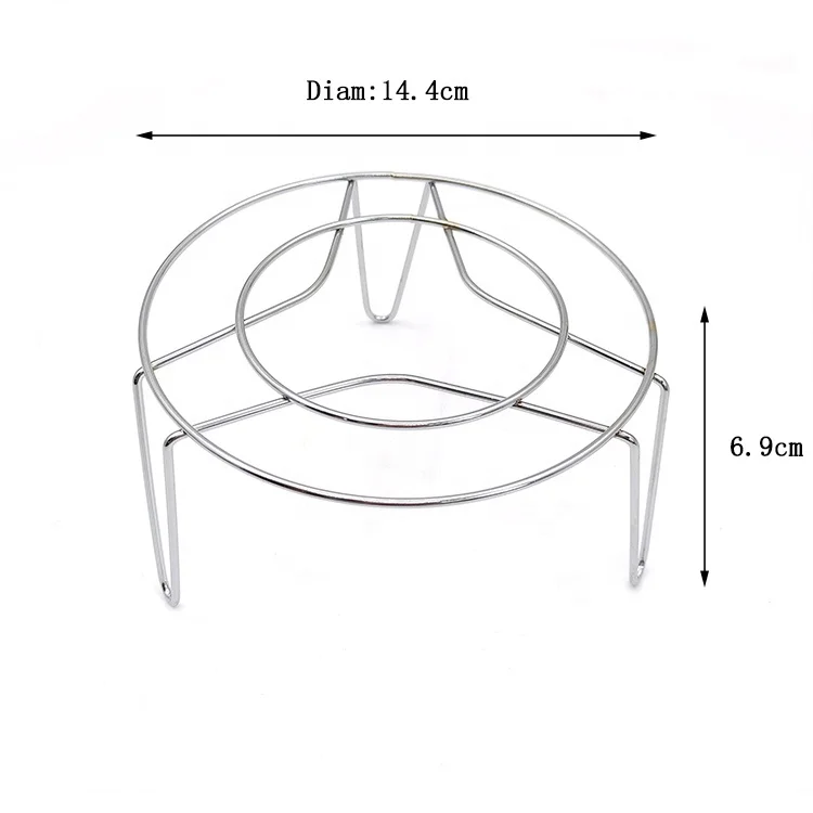 Stainless Steel Trivet Rack with Leg Heavy Duty Pressure Cooker Steamer Kitchen