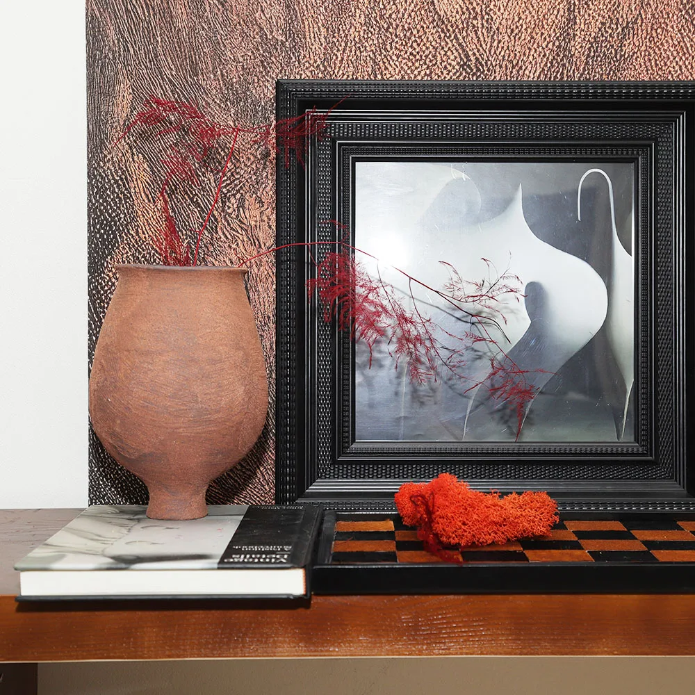 Handmade Modern Minimalist Wabi-Sabi Ceramic Vase Creative Ancient Wasteland Niche Decorative Piece Home Study Floor Table vase