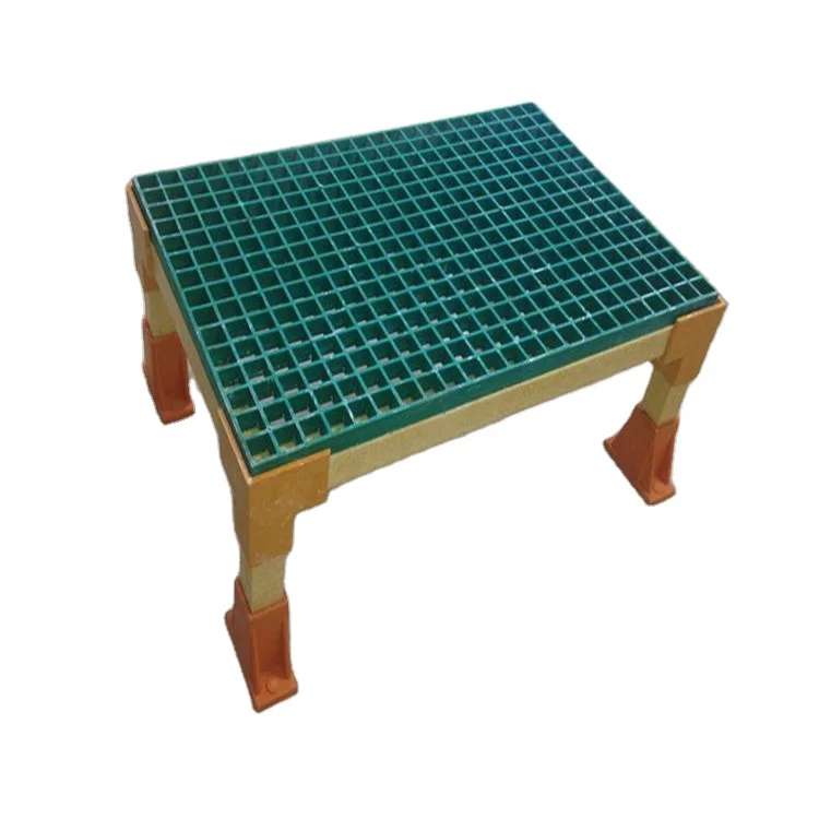 
Rectangular Yellow Floor Walkway Grp Cover Plate Molded FRP Grating 