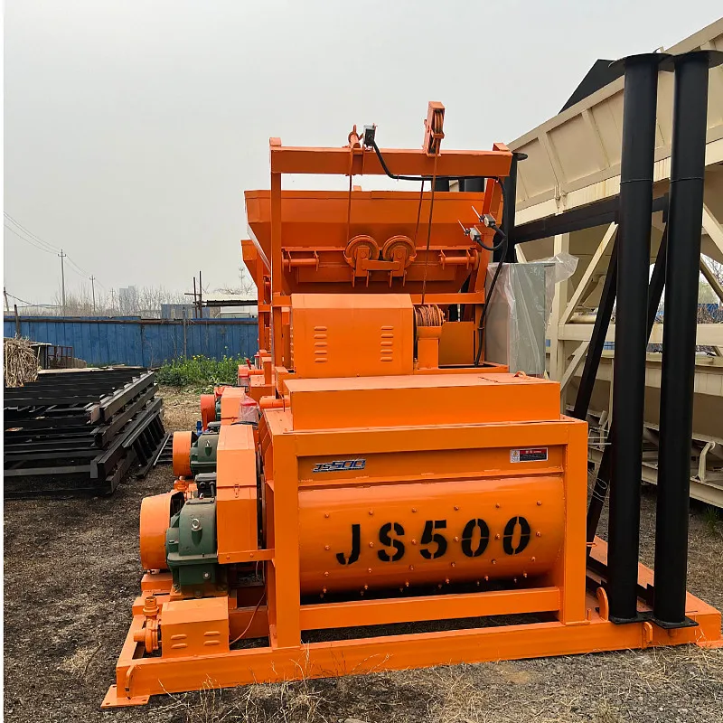 Concrete mixer JS500 Concrete mixer Double shaft mixer Concrete structure