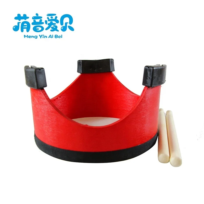 Factory Supplier Musical Instruments Kids Orff instrument wooden sheepskin Floor drum