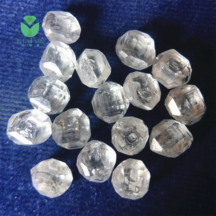White Rough Diamonds 1-5 Carat HPHT Lab Grown Diamond Rough Diamonds