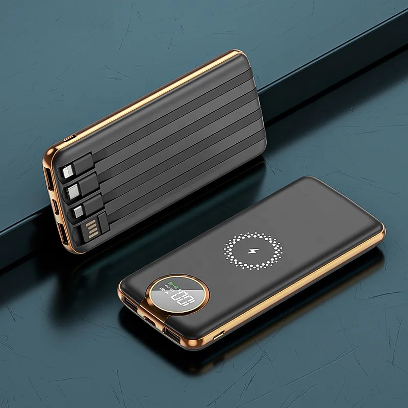 Latest design 20000mah wireless power bank battery charger for all phones