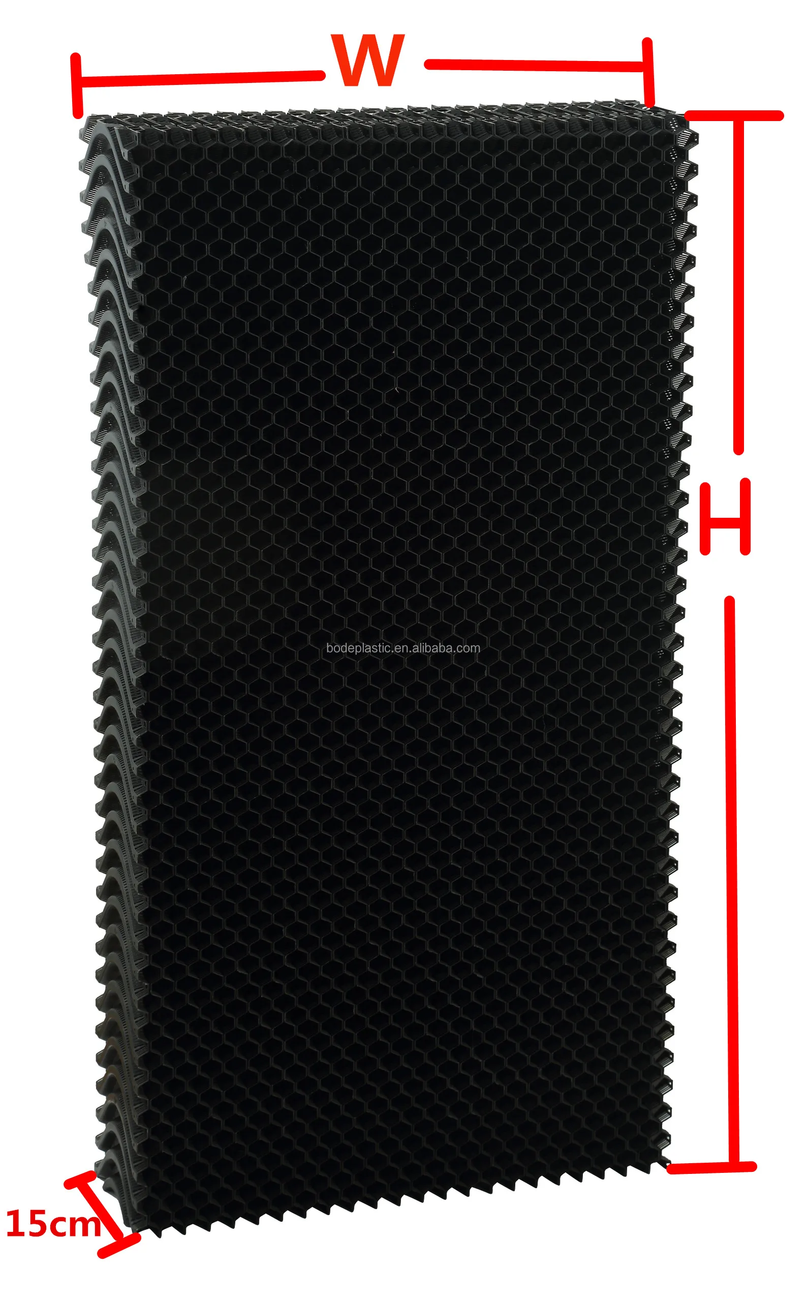 Honeycomb Evaporative Plastic Cooling Pad for Poultry Farm