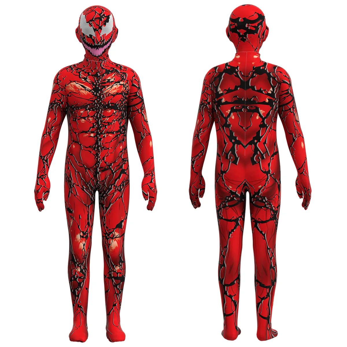 New Halloween costume cosvenom 2 Red Venom onesie tights Spider-Man costume