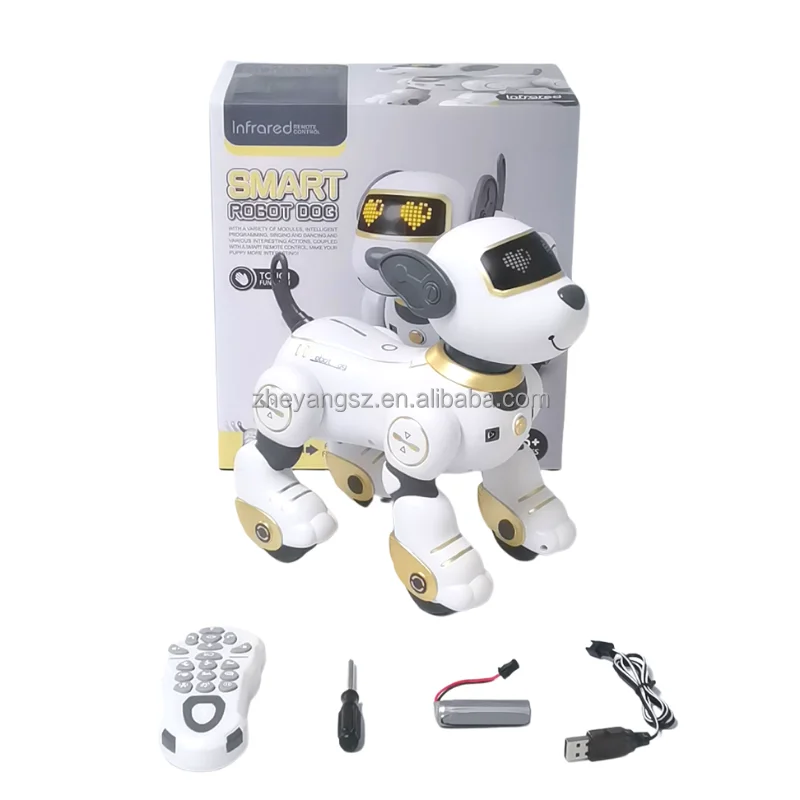 New remote control demo song light play cute handstand sit down turn left say hello smart dog smart dog smart dog toy