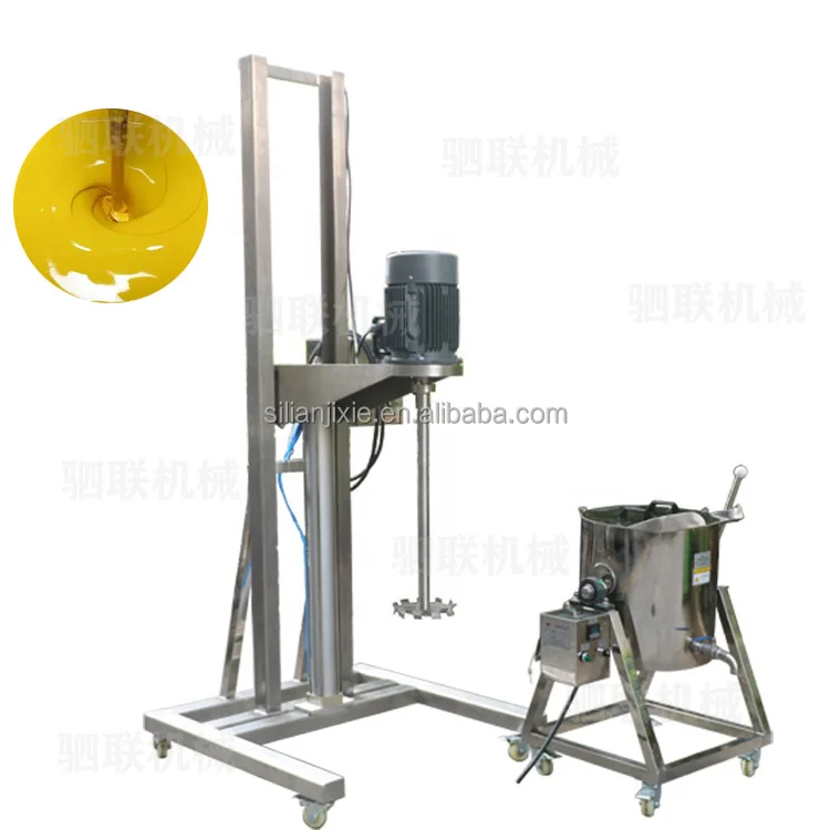 SILian Pneumatic Lift movable paint color ink blender mixer oil paint High Speed Dispersing machine price