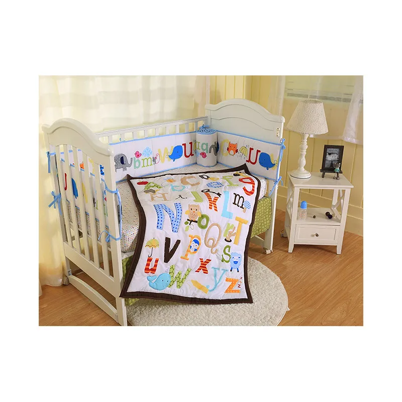 
Premium Baby Bedding 100% Organic Cotton Fitted Crib Bedding Set 