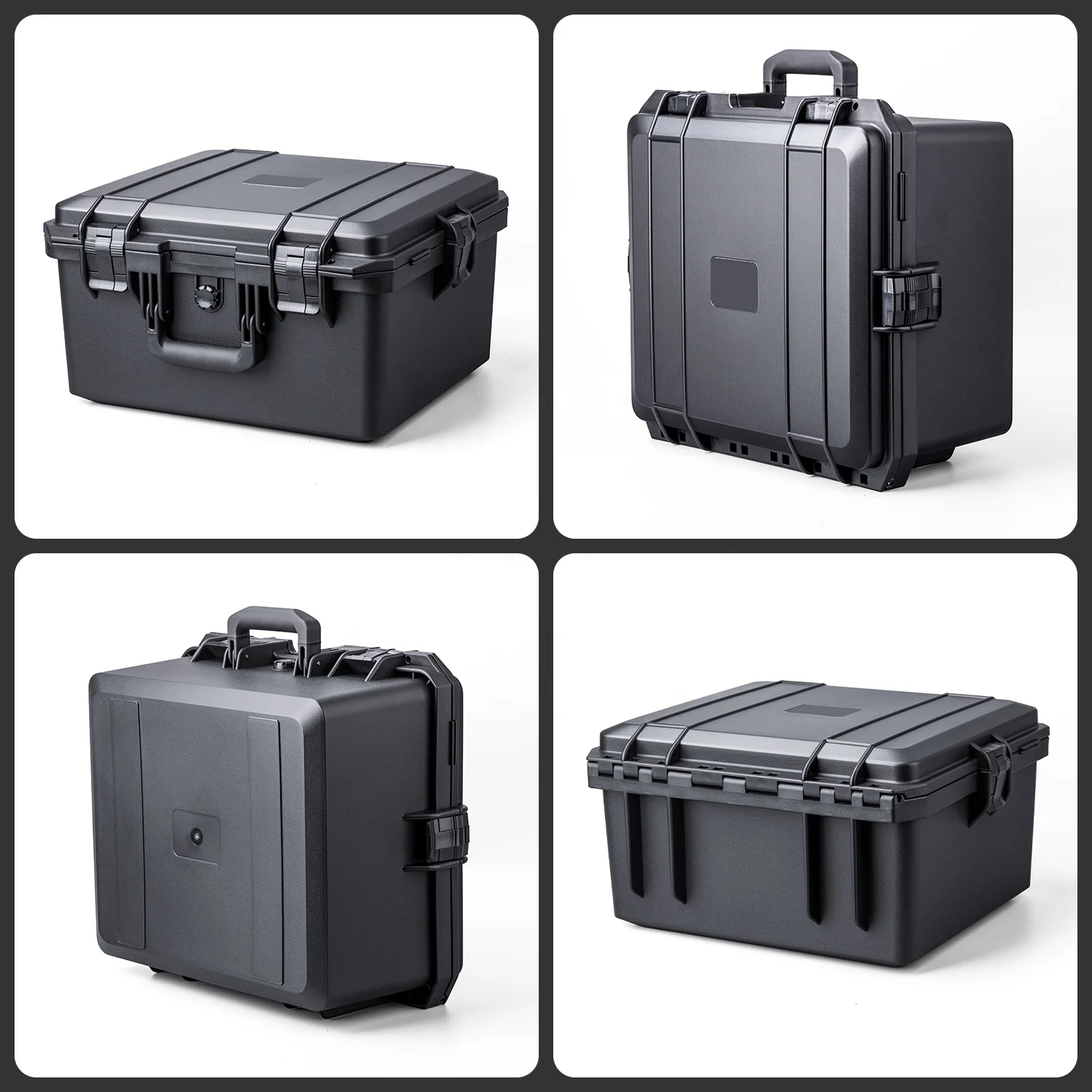 [RTS 413623] Medium Deep Waterproof Rugged Hard Case with Foam for Scanner, Electronic Equipment, Tools, 41x36x23cm