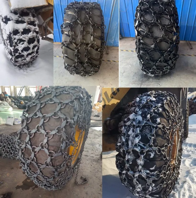 167020 Shanxing Quarry Heavy Duty Skid Steer Excavator Mower Tire protection Chains