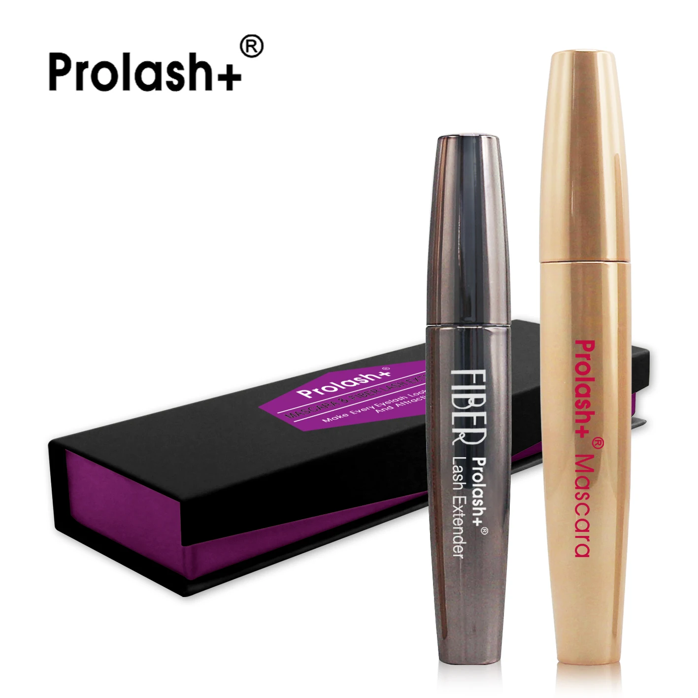 Prolash+ Mascara 3D Fiber Lash Extender, Magic Lengthening Extension Mascara Bio-enzyme Volume and curl Formula